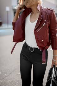 How To Slay The Off Duty Look Www Beigerenegade Com Superdry Red Leather Jacket Bike Red Leather Jacket Outfit Leather Jacket Outfits Leather Jackets Women