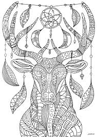 All checkouts completed on etsy. Dreamcatcher Deer Complex Deers Adult Coloring Pages