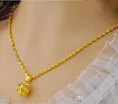 Joyalukkas gold chain designs is a collection of boundless freedom and delight. Wholesale Yellow Hollow Heart Shaped Pendant Necklace For Women 24k Gold Plated Wave Chain Necklace 2016 Fashion Collie Jewelryr From Lin2008 6 16 Dhgate Com
