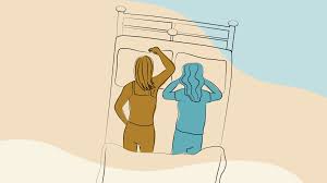 19 Common Sleeping Positions For Couples And What They Mean Beautiful couple in sleeping pose on pillows. sleeping positions for couples