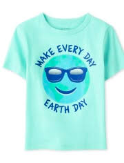El día de la tierra de 1970 fue la mayor manifestación de un solo día del mundo. Make Every Day Earth Day Manga Corta Para Bebes Y Ninos Pequenos