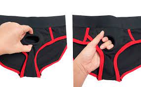 Amazon.com: Slippie Strap On Harness Pants Strapless Underwear for Men  Women Couples Unisex Briefs Black : Clothing, Shoes & Jewelry