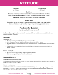 Attitude Character Lesson Plan Free Downloadable 52 Total Character Education Lessons Character Education Character Lessons