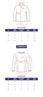 75 Explicit American Jacket Size Chart