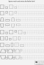 Kostenlose arbeitsblätter zum thema muster für den geometrieunterricht in der 1. Muster Nachspuren Und Fortsetzen Vorschulideen Matheunterricht Vorschulubungen