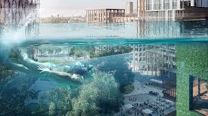 The acrylic pool is 82 feet long and will link the 10th story of the new embassy gardens legacy it will be like flying, brian eckersley, one of the sky pool's engineers said, according to my london news. A 35 Meter High Suspended Swimming Pool Sky Pool Hypeandhyper