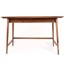 60 office desk solid walnut bleached finish black stone top slender legs. Ansteys Desk Bridger And Buss Furniture