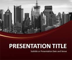 Use this clean powerpoint template for corporate or business presentations. Free City Powerpoint Templates