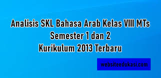 Tuliskan kalimah tahmid dan tahlil! Analisis Skl Bahasa Arab Kelas 8 K13 Tahun 2021 2022