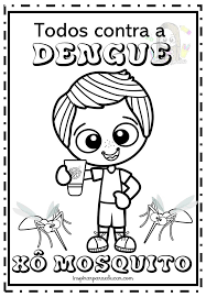 mosquito da dengue desenho para colorir