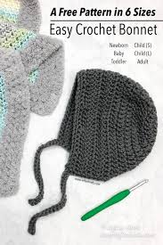 Check spelling or type a new query. Crochet Bonnet Sizes Newborn Through Adult A Free Pattern Left In Knots