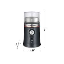 Hamilton beach one touch coffee bean grinder. Hamilton Beach Custom Grind Coffee Grinder Removable Stainless Steel Chamber 80393