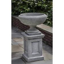Campania International Inc Jensen Stone Urn Planter Wayfair In 2020 Urn Planters Planters Cast Stone