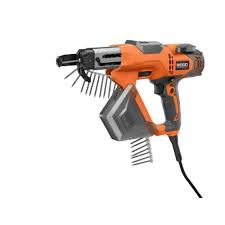 Black And Decker Vs Dewalt Reddit Ridgid 3 In Drywall And Deck Collated Screwdriver R6791 The Home Depot In 2020 Screw Guns Drywall Drywall Screws