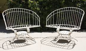 2 Vintage Homecrest Swivel Rocker Metal Barrel Shape Lounge Chairs Modern Patio Furniture Vintage Patio Furniture