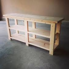 Rustic X Console Table Do It Yourself Home Projects From Ana White Rustic Bedroom Furniture Hallway Table Diy Rustic Furniture
