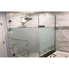 What does a frameless shower door cost? Saint Gobain Frosted Glass Shower Cubicle Thickness 10 Mm Rs 650 Square Feet Id 21027342130