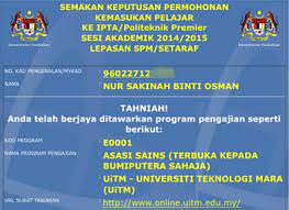 Candidates who wish to enter this programme must fulfill university requirement and possess the minimum qualifications as follows. Alhamdulillah Ke Uitm Puncak Alam Ke Kita The Cahaya