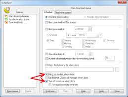 The tool can increase download speeds up to 5 times faster than an ordinary download and offers tools to help organize your files. How Can I Configure Idm To Turn Off Computer Or Disconnect From The Internet When Download Is Completed