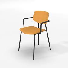 Votre chaise a été conçue, construite et produite avec le plus grand soin. Chaise Avec Accoudoirs Retro Et Revetement En Tissu Lago 4 Pieds Com
