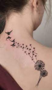 Most dandelion tattoos unlike almost all flower tattoos, they are usually in black and white. 15 Cute Dandelion Tattoos