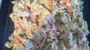 The thin pasta soaks up the sauce to become a hearty casserole. Yummy Pork Noodle Casserole Recipe Recipe Noodle Casserole Casserole Recipes Pork Noodles