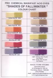 Pro Chemical Fall Winter Colour Chart