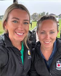 Em and Rach at the Aly Jenkins Memorial Golf Tournament this weekened in  Saskatoon. ❤️⛳