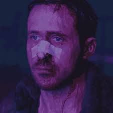 Create meme "ryan gosling blade runner 2049, a frame from the movie, ryan  gosling blade runner"