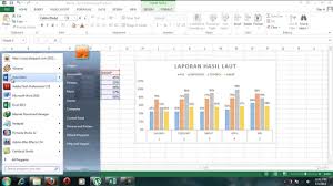 Cara Membuat Grafik Pada Ms Excel 2013 Youtube