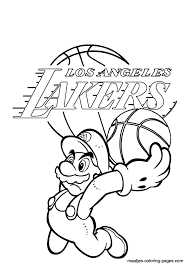 Scopri ricette, idee per la casa, consigli di stile e altre idee da provare. La Lakers And Super Mario Coloring Page Coloring Home