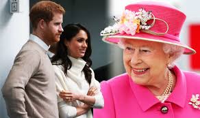 Meghan, duchess of sussex waves as queen elizabeth ii speaks with the lord lieutenant as they leave chester town hall on june 14, 2018 in prince harry and meghan markle the wedding of prince harry and meghan markle, ceremony, st george's chapel, windsor castle, berkshire, uk. Queen Royal Agrees Meghan Markle Prince Harry Wedding At Last Express Co Uk