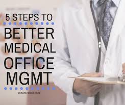 Steps To Better Medical Office Management Working In The Medical Field Is Fast Paced Work That Medical Office Decor Office Organization At Work Medical Office