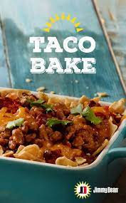 Taco Bake Easy Dinner Recipe Recipe Recipes Mexican Food Recipes Beef Recipes