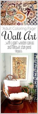 The great thing about screen printing is that you can print on so many mediums. Adult Coloring Book Inspired Stained Art On A Wood Canvas