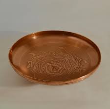 Turkish copper covered serving dish w/ arabic stamp istanbul hand pounded. Large Decorative Copper Bowl With Etched Motive For Sale At Pamono