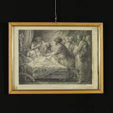 Gli ultimi anni di leonardo da vinci. La Morte Di Leonardo Da Vinci Di Giuseppe Cades Pittura Antica Arte Dimanoinmano It