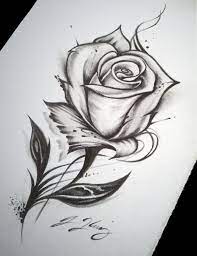 Rose Tattoo Drawing Rose Drawing Tattoo Roses Drawing Rose Tattoo Drawing