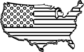 For boys and girls, kids and adults, teenagers … United States Flag Map For Independence Day Celebration Coloring Page Coloring Sky