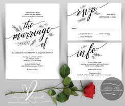 Wedding Invitation Cards Instant Download Printable Pdf Template Kraft The Printing Wedding Invitations Wedding Invitation Templates Wedding Invitation Design