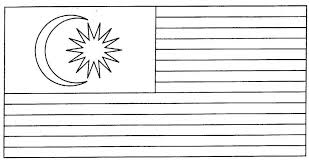 Dikenali sebagai jalur gemilang, mengandungi 14 jalur merah dan putih (melintang) yang sama lebar bintang pecah 14 itu tanda perpaduan 13 buah negeri dan kerajaan persekutuan. Lukisan Gambar Bendera Malaysia Berkibar Cikimm Com