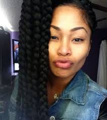 The hair styled into high braided black ponytail. Big Box Braids Hairstyles For Black Women 2013 New Hairstyles Ideas Box Braids Styling Box Braids Hairstyles Braided Hairstyles