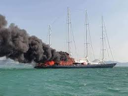 9445980, mmsi 441467000) is a vehicles carrier built in 2010 (10 years old) and currently sailing under the flag of korea, south. Phocea Yacht Fire Seven Crew Rescued From The Vessel In Langkawi