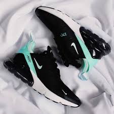 Nike Air Max 270 Black And Blue Womens Comfy Fit Looks Great Nike Air Shoes Nike Shoes Air Max Nike Shoes Women