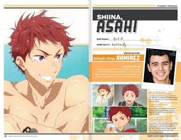 Free Dive To The Future Character Cards Asahi Shiina Free Iwatobi Swim Club Swim Club Iwatobi Swim Club