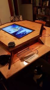 New Gaming Table I Built For My Group Gaming Table Diy Dnd Table Table Games