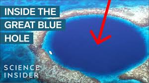 the bottom of the great blue hole
