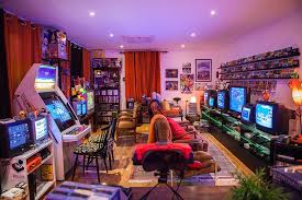 One Of The Best Looking Retro Game Rooms I Have Ever Seen R Retrogaming Video Game Rooms Retro Games Room Gamer Room