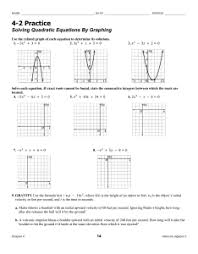 Graphing quadratic equations by swartzje 13894 views. 4 2 Practice Hw