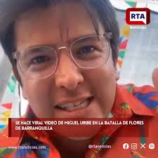 Mientras el senador Miguel Uribe Turbay permanece en la UCI de la Clínica  Santa Fe en Bogotá, se ha hecho viral un video grabado durante la Batalla  de Flores en Barranquilla, celebrada en marzo ...